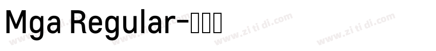 Mga Regular字体转换